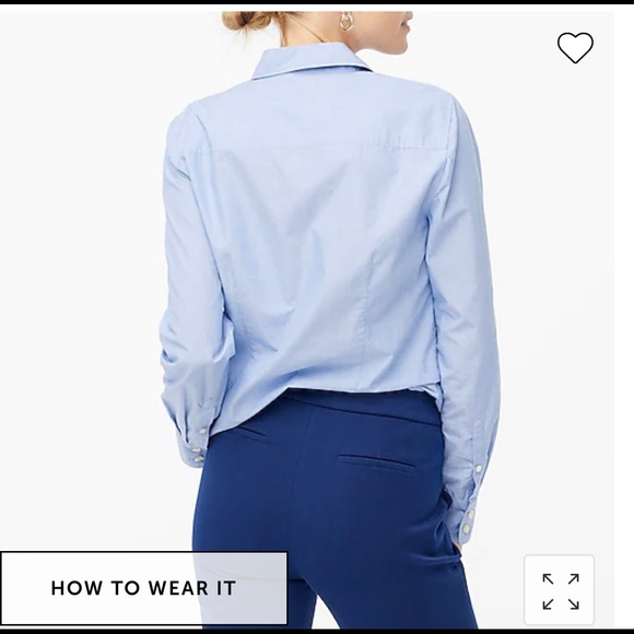 J Crew Blue Button down - Picture 3 of 5